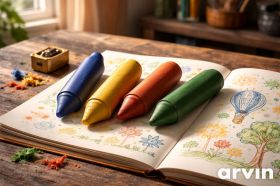 Kinder-Wachsmalstifte - 4 Stk.