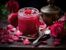Wildrosenblüten Marmelade mit Kirschen 125 g