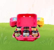 Honig-Ostereierkarton