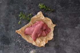 Hirsch Schnitzel geschnitten, ca. 300g