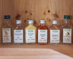 Schnaps Selektion zum Probieren