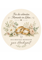 Wabenkarton mit Teelichter in Hochzeitsmotiven