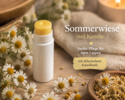 Premium Sortenlippenbalsam - Sommerwiese 7g - mit Kamille