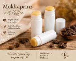 Premium Sortenlippenbalsam - Mokkaprinz 7g - mit Kaffee