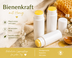 Premium Sortenlippenbalsam - Bienenkraft 7g - mit Honig