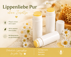 Premium Sortenlippenbalsam - LippenliebePur 7g - ohne Zusatz