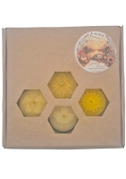 Goldene Stunde - Herbstlicht   Waben-Box 7er Set Teelicht