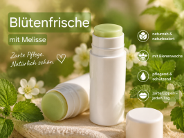Premium Sortenlippenbalsam - Blütenfrische 7g - mit Melisse
