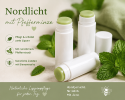 Premium Sortenlippenbalsam - Nordlicht 7g - mit Pfefferminze