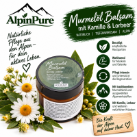 AlpinPure – Murmelöl Balsam mit Kamille & Lorbeer