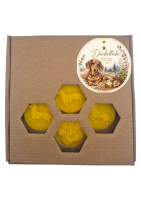 Bienenwachs-Teelichter Dackelliebe – 7er Geschenkset