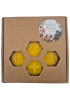 Bienenwachs-Teelichter Nikolaus & Krampus – 7er Set