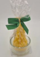 Bienenwachskerze Tannenbaum im Glas – Adventkalender