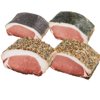 Bergkräuter Karreespeck – 350 g | Geräuchert
