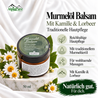 AlpinPure – Murmelöl Balsam mit Kamille & Lorbeer