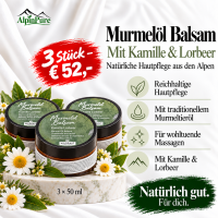 AlpinPure – Murmelöl Balsam mit Kamille & Lorbeer
