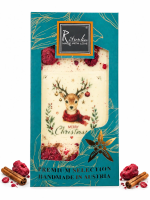 Weiße Schokolade Rentier - Himbeere, Zimt 95g 