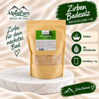 Alpin Pur Zirbevital – Zirben Badesalz Nachfüllung – 1 kg