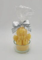 Bienenwachskerze Weihnachtsengel im Glas – Wichtelgeschenk