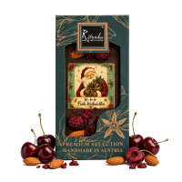 Bitterschokolade Weihnachtsmann - Kirsche, Mandel 95g 