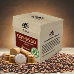 Espresso Kaffeekapseln aus Holz