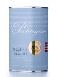 Kürbiskernöl-Dose Kürbiskernöl-Dose