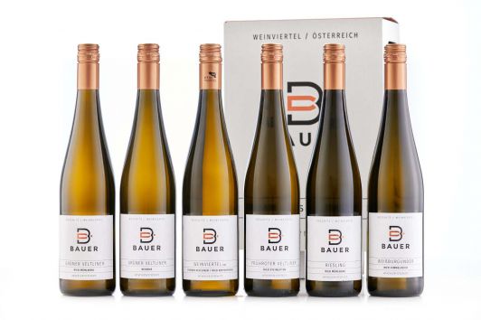 Weinsortiment, Weinbau Hermann & Maria Bauer, Röschitz, Weinviertel