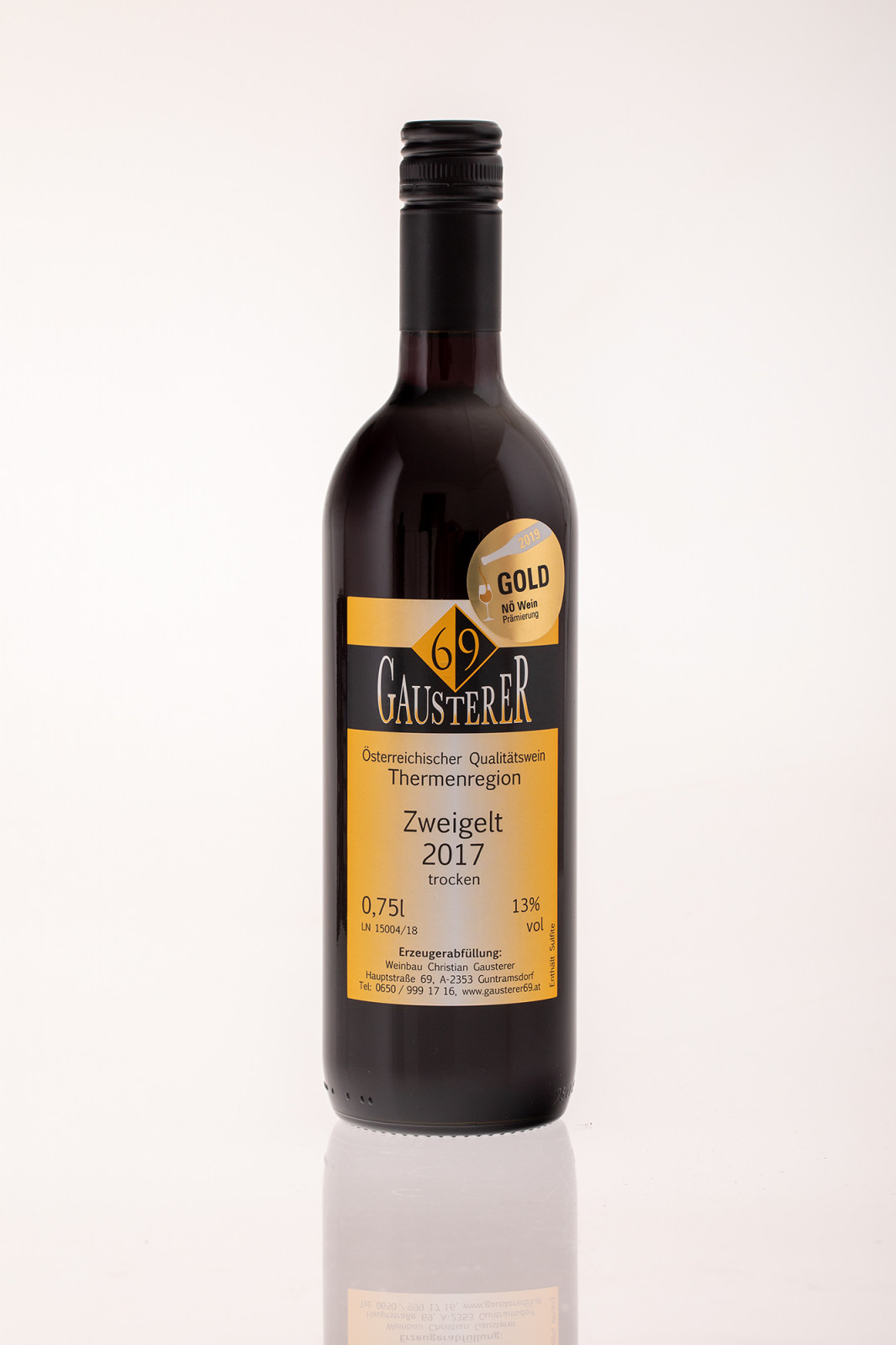 Zweigelt 2017 Gausterer 69 Heuriger & Weinbau Bauernladen