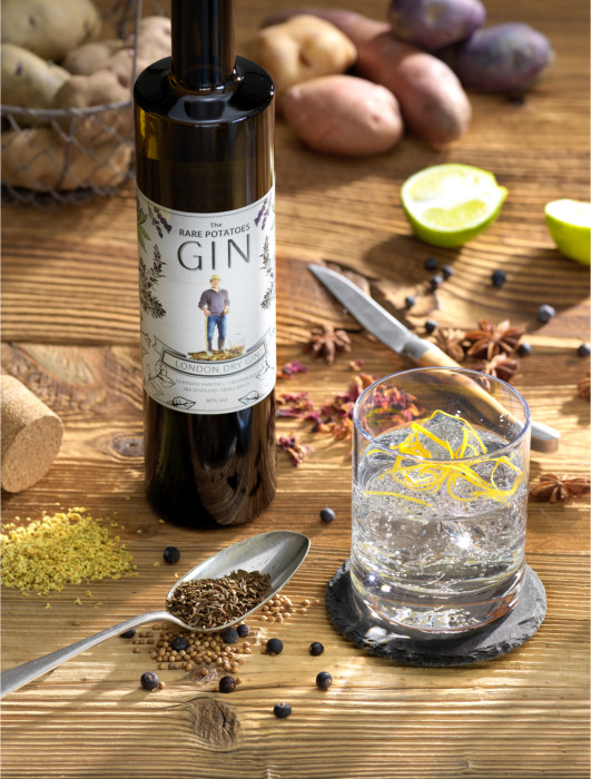 The Rare Potatoes Gin Kartoffelhof Schramm by kartoffelsorten.at