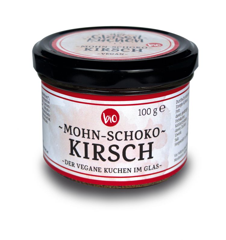 Mohn-Schoko-Kirsch Kuchen - Kuchen im Glas - Glaserlkuchen ...