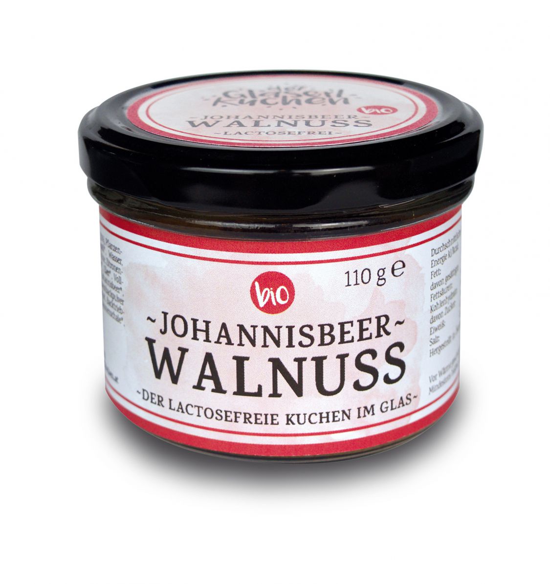 JohannisbeerWalnuss Kuchen Kuchen im Glas