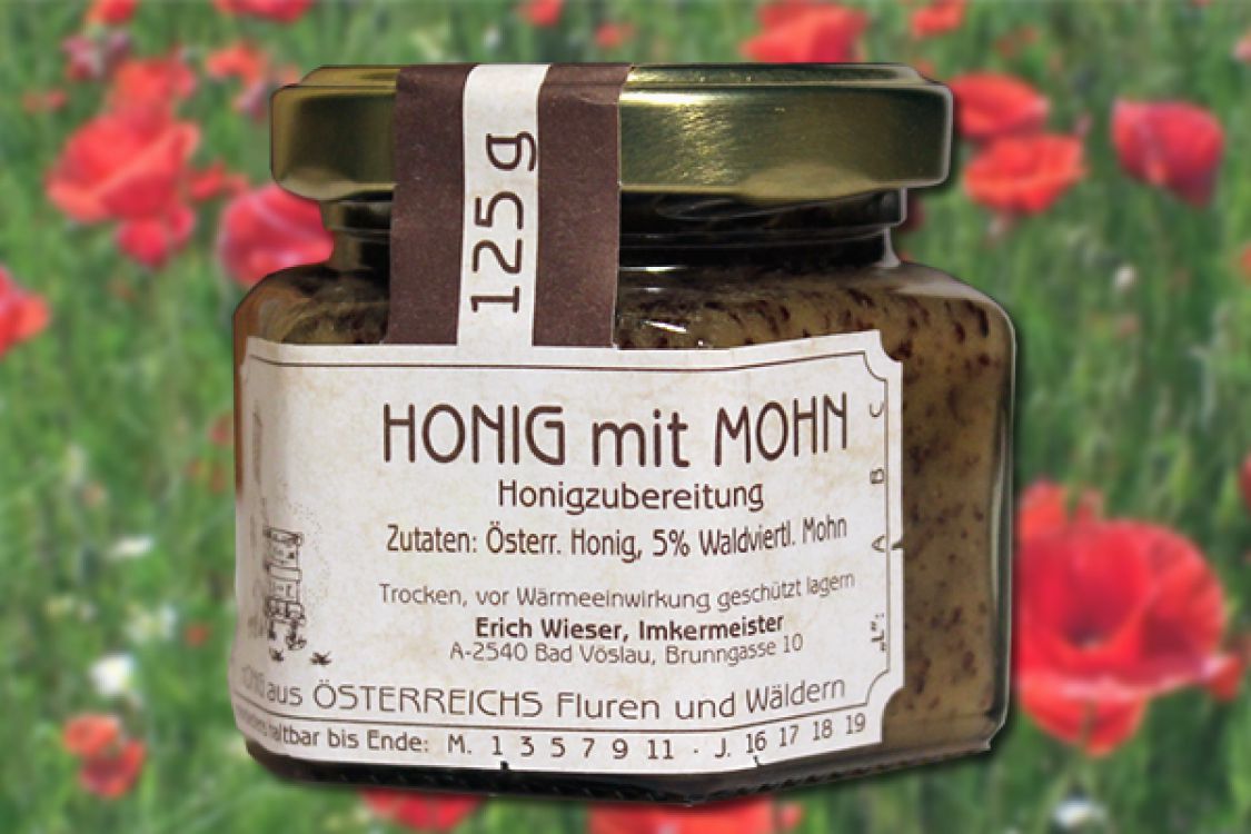 Honig mit Mohn - Imkerei Wieser - Bauernladen