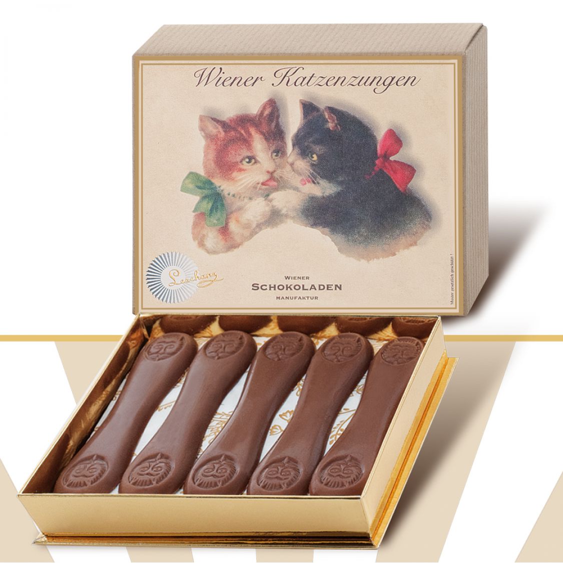 Wiener Katzenzungen (BIO EdelvollmilchSchokolade) Leschanz Wiener