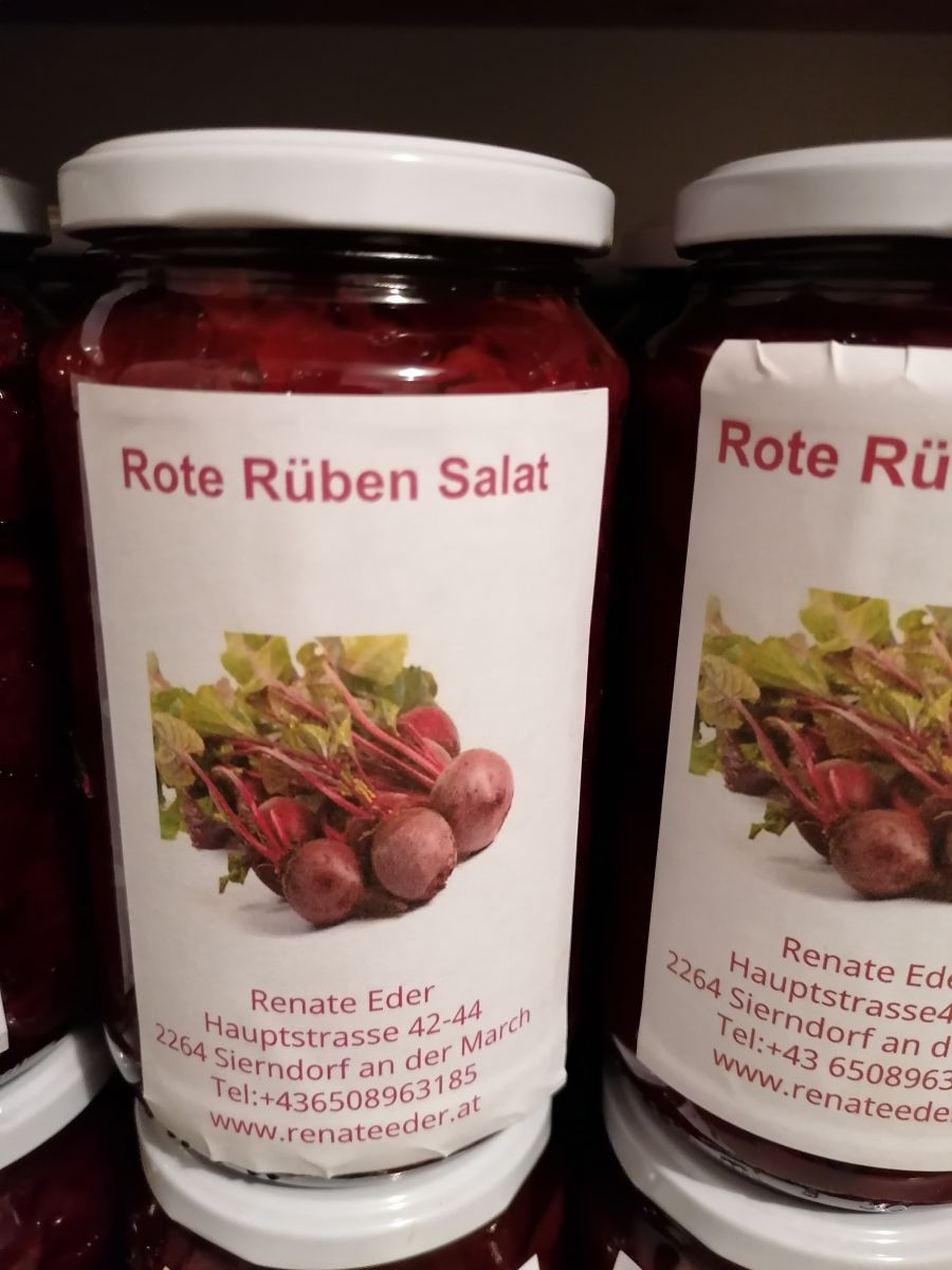 Rote Rübensalat mit Kren - Regionale Produkte - Renate Eder - Bauernladen