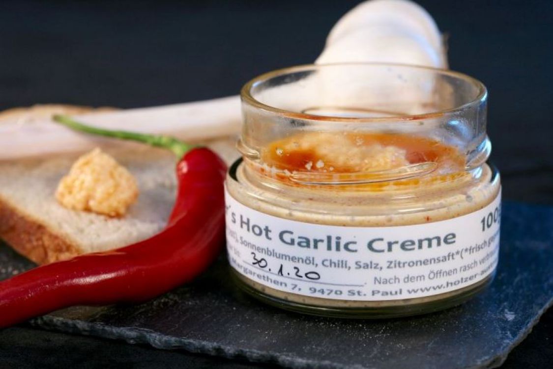 Hot Garlic Creme - Knoblauchcreme mit Chili - Holzer&amp;#39;s Lavantaler ...