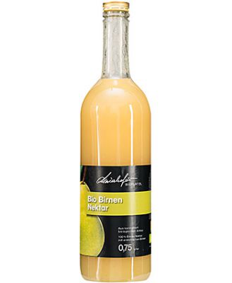 Zutaten: 50% Fruchtanteil Bio-Birnen, Wasser, Bio-Zucker, Zitronensäure, Ascorbinsäure