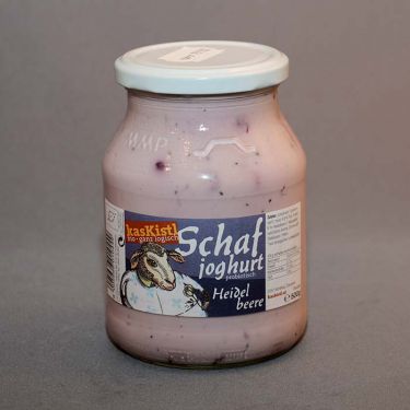 Gerührtes, mildes Heidelbeer-Joghurt aus 100% Bio-Schafmilch