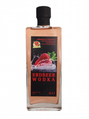 Erdbeer-Wodka vom Erdbeerhof Wunderlich