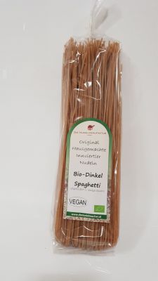 Bio Dinkel Spaghetti ohne Ei, vegan 