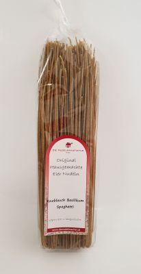 Spaghetti Knoblauch Basilikum - Nudelmanufaktur Huber