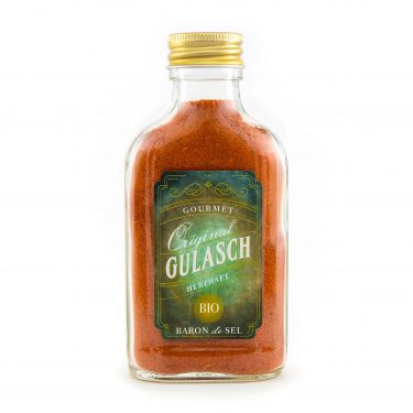 Gulasch
Seinen Ursprung findet das kraftvolle Gulasch in den Kochtöpfen der einfachen Hirten auf den weiten Steppen Ungarns. Diese ideale Gewürzmischung zaubert ein herzhaftes, bekömmliches Gulasch.