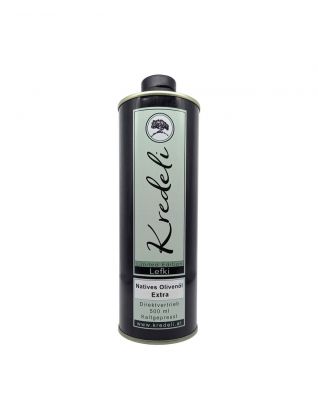 Das Kredeli Olivenöl aus Koroneiki Oliven. 