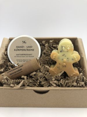 Geschenkset WEICHE HAUT Orangen Bergamotte Duft LEBKUCHENMANN 