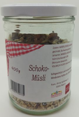 Schokomüsli im Glas