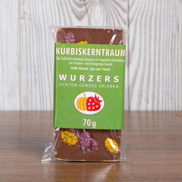 Wurzers Kürbiskerntraum-Schokolade 70g