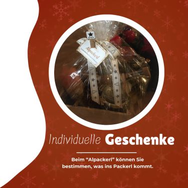 Hausgemachte Spezialitäten 
Individuell zusammengestellte Geschenke