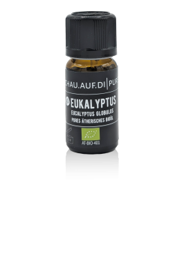 Entdecke die erfrischende Kraft der Natur mit schau.auf.di - pure Ätherisches Eukalyptusöl Bio! Dieses hochwertige Öl, gewonnen aus den besten Bio-Eukalyptusblättern, bringt die belebende Frische des Waldes direkt in dein Zuhause.