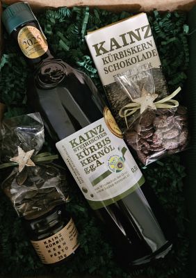 Kainz Geschenkkarton 12 grün Weihnachten