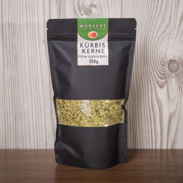 Wurzers Kürbiskerne fein gerieben