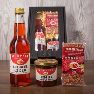 Wurzers Geschenkpackung Erdbeer Trio Cider